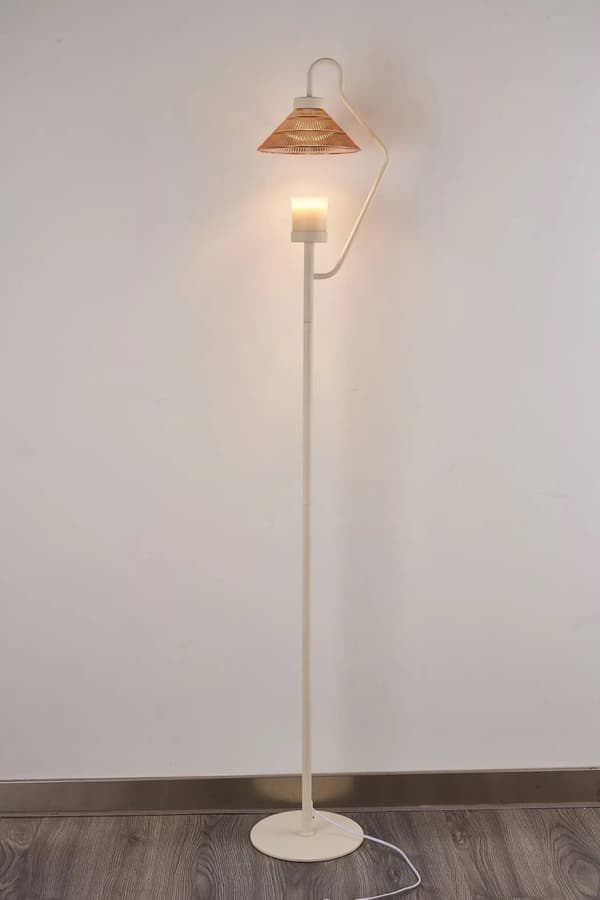 Gulvlampe, energieffektive LED-pærer, stilfuld kegle skygge,Ekskluderer aromaterapi, B