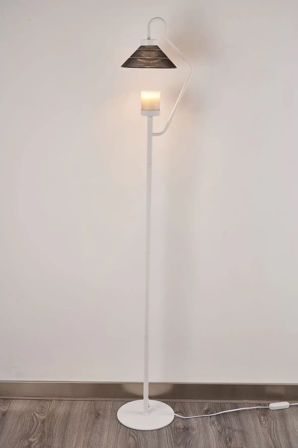 Gulvlampe, energieffektive LED-pærer, stilfuld kegle skygge,Ekskluderer aromaterapi, A