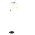 Miniatyrbillede 1 af 2: LED Dæmpbar Gulvlampe, Justerbart Hoved, 1000 Lumen,LED PÆRE, Sort