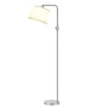 Miniatyrbillede 1 af 2: LED Dæmpbar Gulvlampe, Justerbart Hoved, 1000 Lumen,Nikkelfarve, LED PÆRE