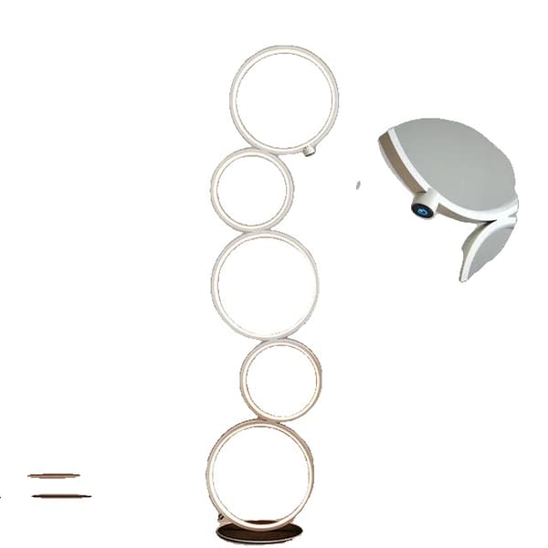 LED Gulvlampe, Moderne Design, Tre-Niveau Dæmpning,Hvid-varm lys, EU-stik, Tricolor dæmpning
