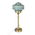 Miniatyrbild 1 av 5: Bordslampa Valter Mässing/Opal Grön