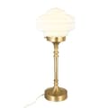 Miniatyrbild 6 av 9: Bordslampa Valter Mässing/Opal Vit