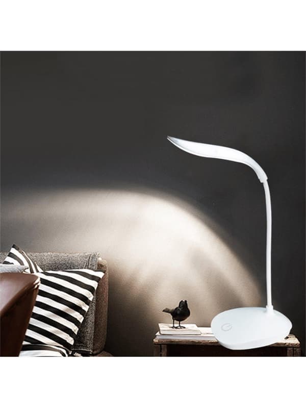 OBOSOE LED-skrivbordslampa, Gåshalslampa, Modern enkel sammanklappningsbar ögonvårdande bordslampa, Bordlampor för rumsdekor, för kontorsrum