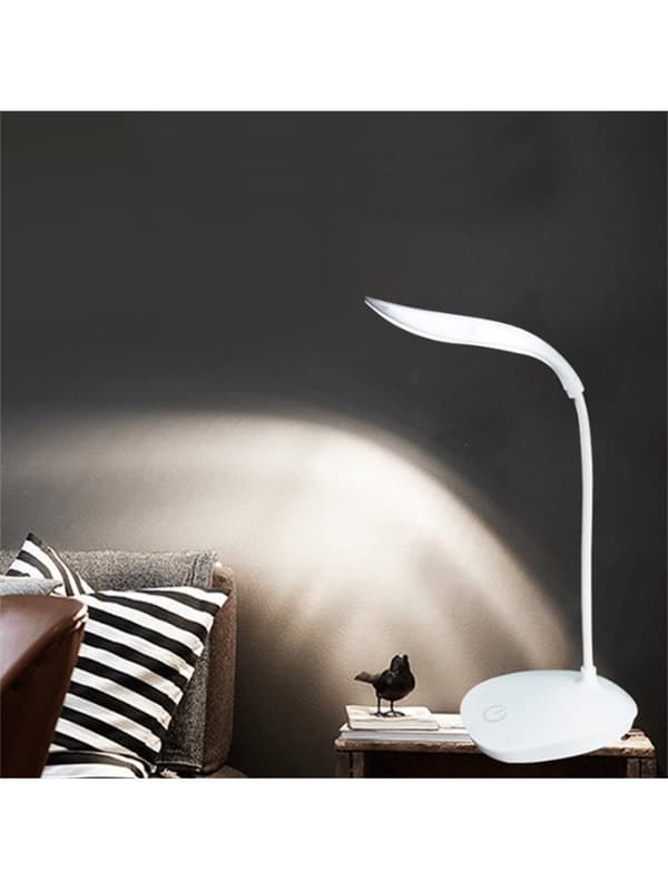 Bomclap LED-pöytälamppu USB-latausporti, Dimmable Eye-Care Reading Joustava hanhenkaula valo