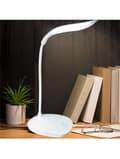 Pikkukuva 1 / 5: Bomclap LED-pöytälamppu USB-latausporti, Dimmable Eye-Care Reading Joustava hanhenkaula valo