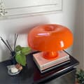 Miniatyrbild 3 av 8: OBOSOE Svampbordslampa LED USB, orange nattlampa med 3 färgtemperaturer, modern design