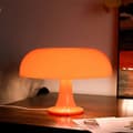 Miniatyrbild 5 av 8: OBOSOE Svampbordslampa LED USB, orange nattlampa med 3 färgtemperaturer, modern design