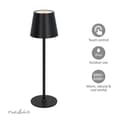 Miniatyrbild 5 av 6: Bordslampa med Touch-Dimmer 1,8W 150lm 3000-6000K IPX4 Uppladdningsbar Nedis Svart
