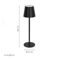 Miniatyrbild 6 av 6: Bordslampa med Touch-Dimmer 1,8W 150lm 3000-6000K IPX4 Uppladdningsbar Nedis Svart