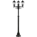 Miniatyrbillede 2 af 2: 3L CARLEEN udendørs gulvlampe - BRILLIANT - sort - metal/glas - 200x61cm - IP44