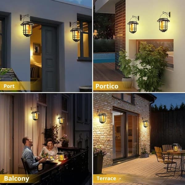 OBOSOE vägglampa , Väggbelysning för utomhusbruk, Svart, Gjuten aluminium, Fasad, Trädgård, Terass