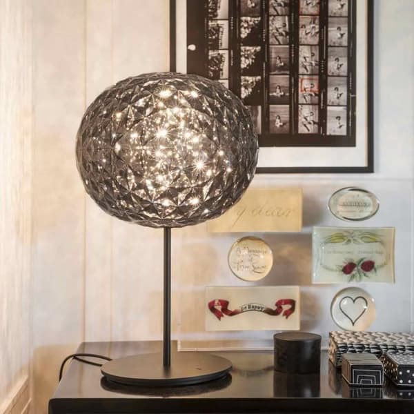 LED-bordlampor - KARTELL - Planet - Genomskinlig antracit - Teknopolymer - Modern design