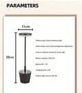 Miniatyrbillede 3 af 9: OBOSOE Bordlampe Trådløs / LED Lys / Skrivebordslampe