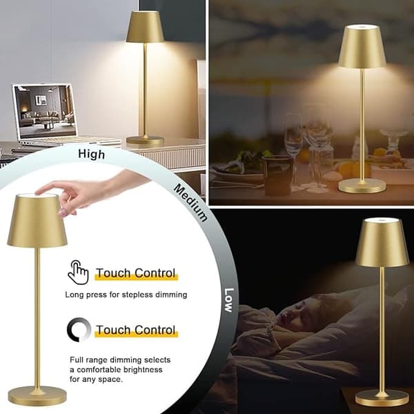 OBOSOE IP54 vandtæt bordlampe trådløs / LED lys / skrivebordslampe