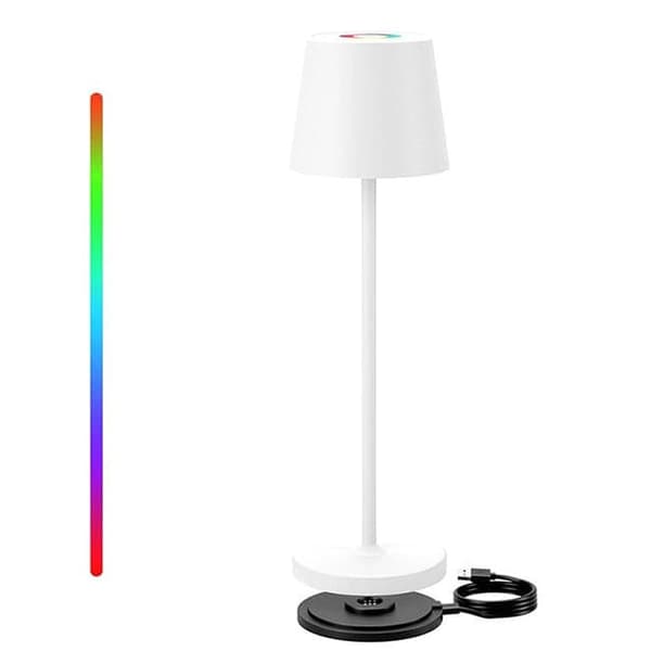 OBOSOE IP54 vandtæt bordlampe trådløs / LED lys / skrivebordslampe Hvid 1