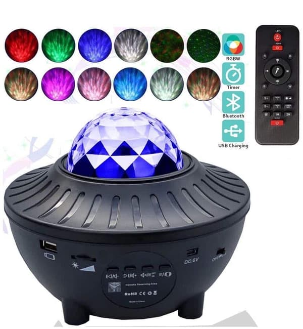 Stjärnhimmel - Galaxy LED-projektor Bluetooth inkl. fjärrkontroll