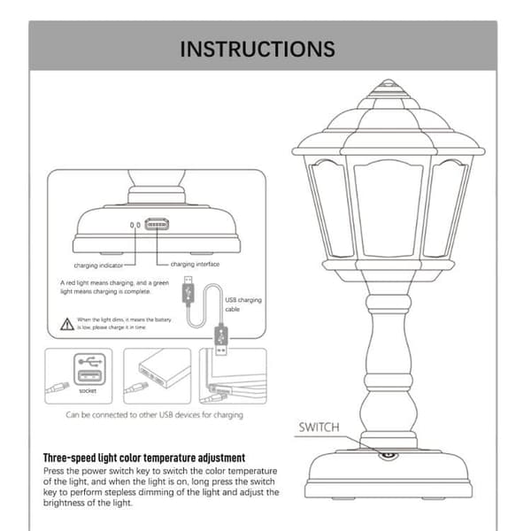 Bomclap Retro USB-laddningTrådlös Nattlampa/LED-lampa/Belysning inomhus