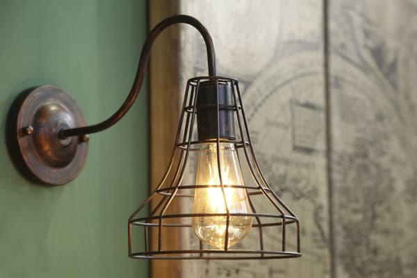 FURNLUX VÄGGLAMPA INDUSTRI SVART 34CM