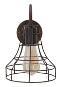 Miniatyrbild 2 av 8: FURNLUX VÄGGLAMPA INDUSTRI SVART 34CM