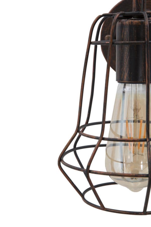 FURNLUX VÄGGLAMPA INDUSTRI SVART 33CM