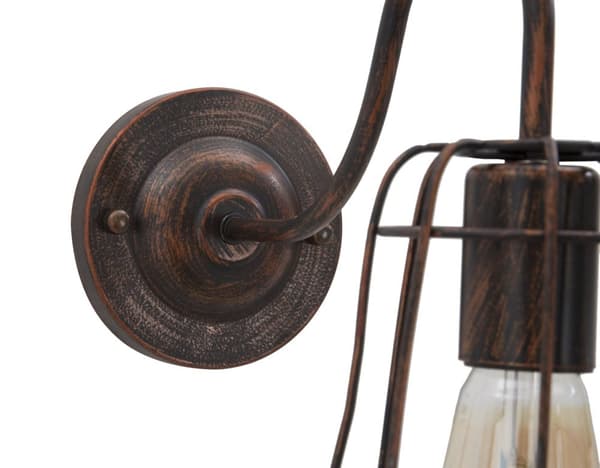 FURNLUX VÄGGLAMPA INDUSTRI SVART 33CM