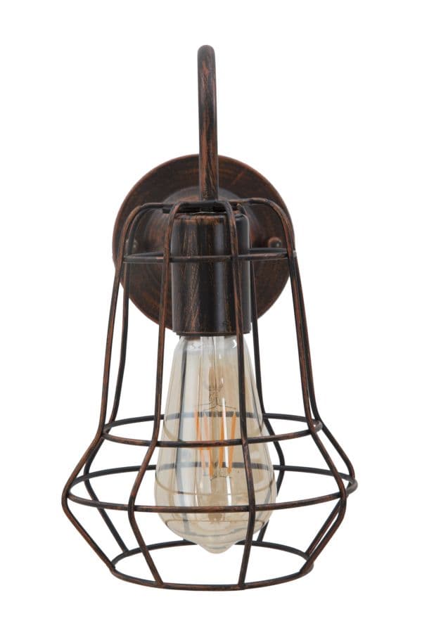 FURNLUX VÄGGLAMPA INDUSTRI SVART 33CM