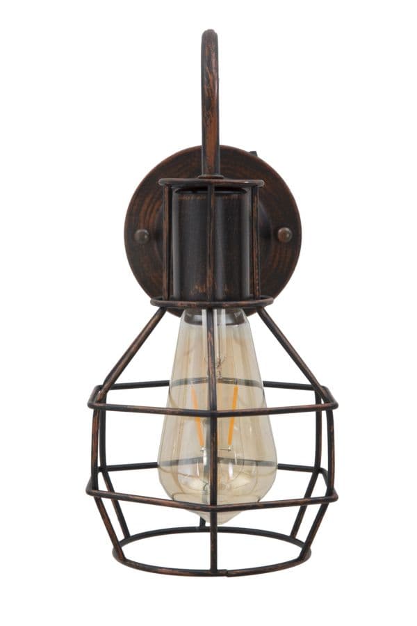 FURNLUX VÄGGLAMPA INDUSTRI SVART 32CM