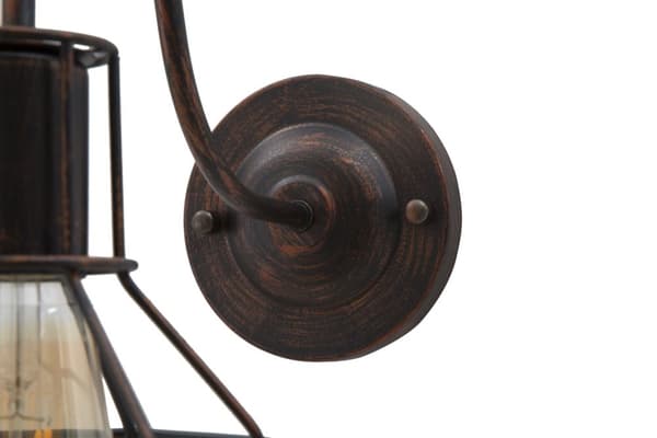 FURNLUX VÄGGLAMPA INDUSTRI SVART 32CM