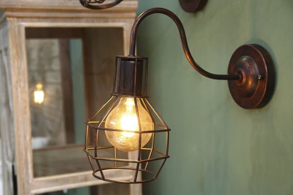 FURNLUX VÄGGLAMPA INDUSTRI SVART 32CM
