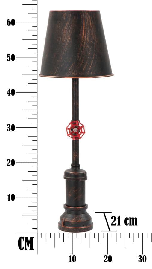 FURNLUX BORDSLAMPA MANHATTAN SVART 21CM