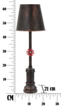 Miniatyrbild 9 av 11: FURNLUX BORDSLAMPA MANHATTAN SVART 21CM