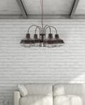 Miniatyrbild 9 av 11: FURNLUX TAKLAMPA BRONKS SVART 80CM