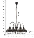 Miniatyrbild 10 av 11: FURNLUX TAKLAMPA BRONKS SVART 80CM