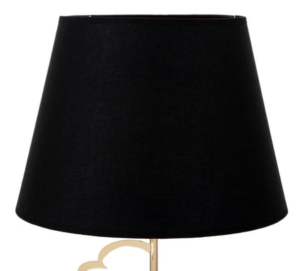 FURNLUX BORDSLAMPA HJÄRTA SVART 30CM