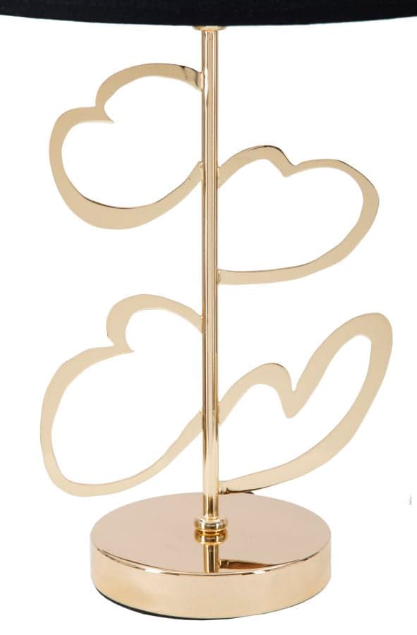 FURNLUX BORDSLAMPA HJÄRTA SVART 30CM