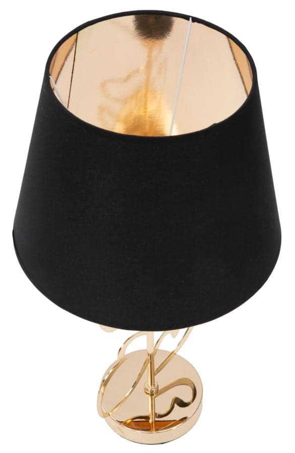 FURNLUX BORDSLAMPA HJÄRTA SVART 30CM