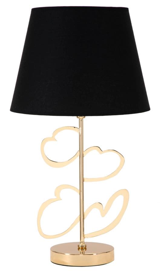 FURNLUX BORDSLAMPA HJÄRTA SVART 30CM