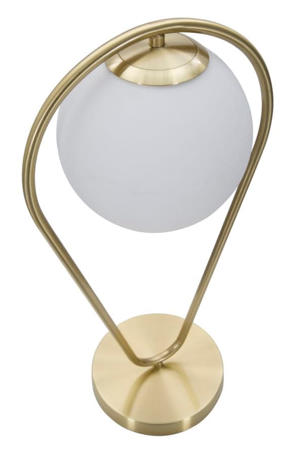 FURNLUX BORDSLAMPA DROPPE GULD 25CM