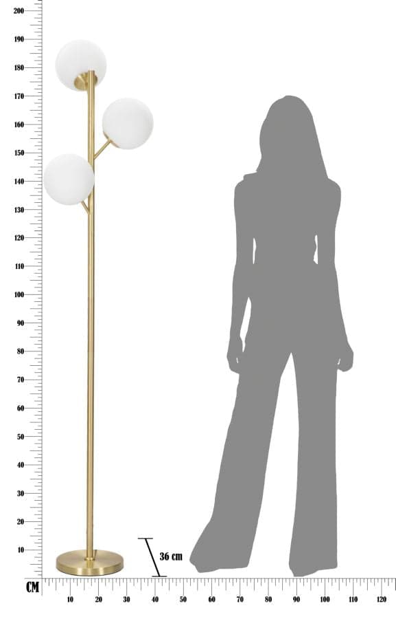 FURNLUX GOLVLAMPA LUCI GULD 36CM