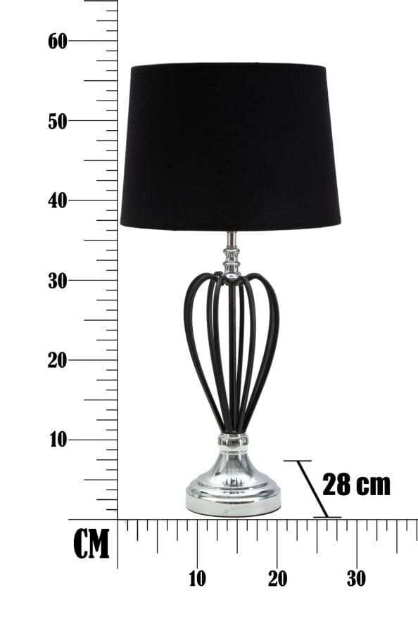 FURNLUX BORDSLAMPA DARKY SVART 28CM