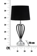 Miniatyrbild 7 av 9: FURNLUX BORDSLAMPA DARKY SVART 28CM