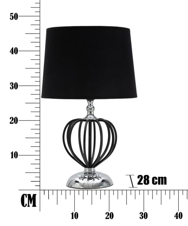 FURNLUX BORDSLAMPA DARKY SVART 28CM