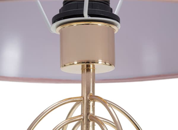 FURNLUX BORDSLAMPA KRISTA GULD 33CM