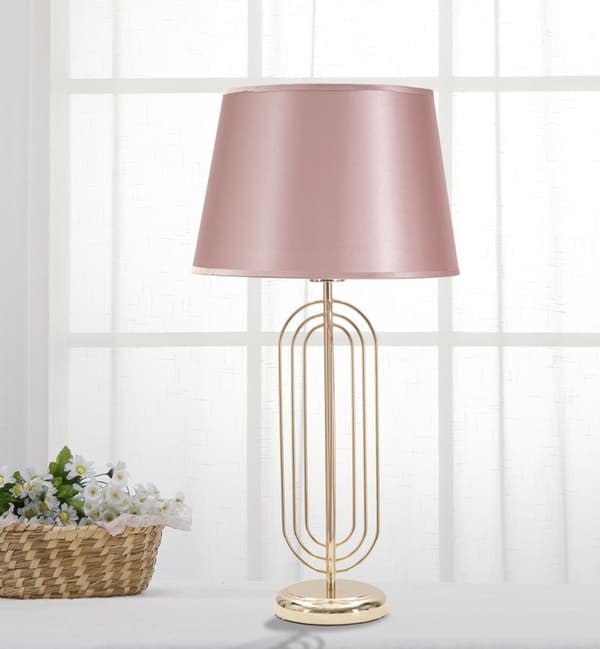 FURNLUX BORDSLAMPA KRISTA GULD 33CM
