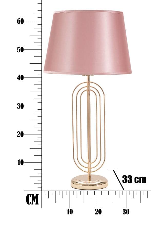 FURNLUX BORDSLAMPA KRISTA GULD 33CM