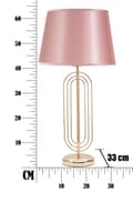 Miniatyrbild 7 av 9: FURNLUX BORDSLAMPA KRISTA GULD 33CM