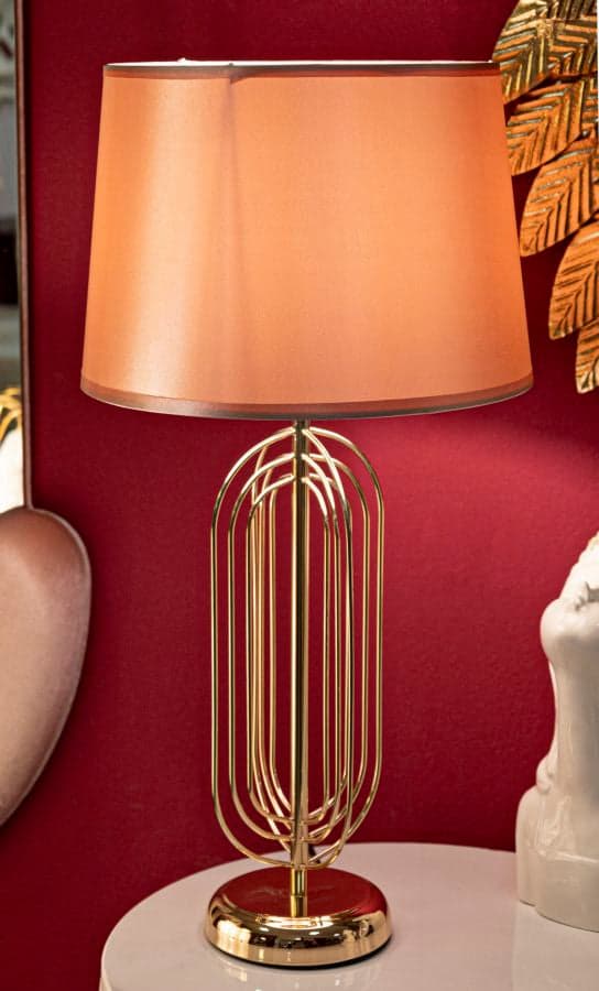 FURNLUX BORDSLAMPA KRISTA GULD 28CM