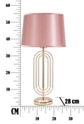 Miniatyrbild 6 av 8: FURNLUX BORDSLAMPA KRISTA GULD 28CM