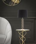 Miniatyrbild 5 av 6: FURNLUX BORDSLAMPA X GULD 30CM